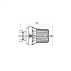 OVENTROP "Uni XH" termofej, fehér kivitel, M30x1,5 mm (1011365)
