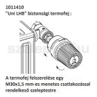 OVENTROP "Uni LHB" vandálbiztos termofej, fehér kivitel, M30x1,5 mm (1011410)