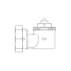 OVENTROP sarokadapter, fehér, M30x1,5 mm (1011450)