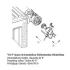 OVENTROP univerzális beállító szerszám termosztatikus szelepekhez, termofejekhez (1011489)