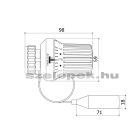 OVENTROP "Uni XD" termofej, távérzékelős kivitel, Danfoss "klapp" körmös csatlakozóval, fehér (1011575)