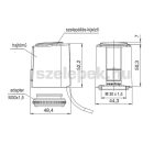 OVENTROP "Aktor T 2P" H NO elektrotermikus hajtómű, M30x1,5 mm, 230 V, 2-pontos, áramkimaradásra nyitó kivitel (1012425)