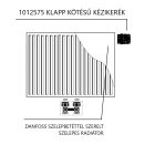 OVENTROP kézikerék fehér, Danfoss "KLAPP" körmös szorítókötéssel (1012575)