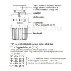 OVENTROP "vindo TH" termofej, fehér színben,  M30x1,5 mm-es menetes csatlakozással (1013066)