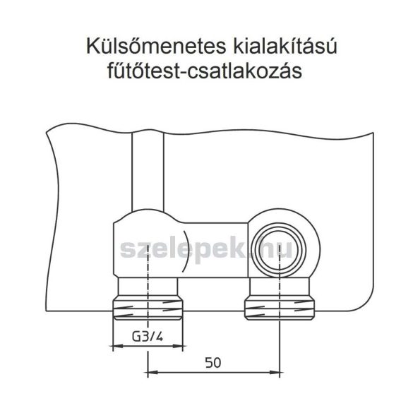 OVENTROP "Multiflex F" ZB golyóscsap-blokk, kétcsöves fűtési rendszerekhez, 3/4” hollandi x 3/4” km., PN10, egyenes kivitelben (1015813)