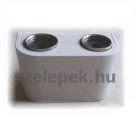 OVENTROP Design műanyag takaróburkolat, fehér, sarok/egyenes kivitelű "Multiflex F" ZB  szelepekhez (1015896)