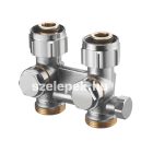 OVENTROP "Multiflex F" ZBU univerzális golyóscsap-blokk, egyenes kivitelben (1015943)