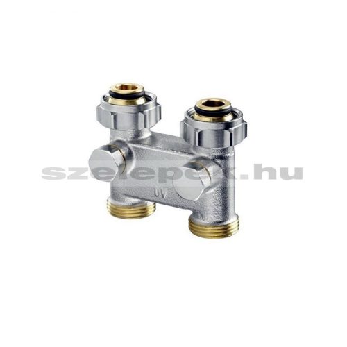   OVENTROP Áramlásfordító szerelvény-blokk, szelepes fűtőtestek bekötéséhez, egyenes kivitelben (1016362)