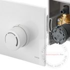 OVENTROP "Unibox-RTL" termosztatikus szabályozó padlófűtéshez, PN10, fehér, műanyag takarólemezzel (1022735) 