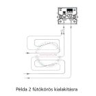 OVENTROP  "Unibox E-RTL" termosztatikus szabályozó padlófűtéshez, PN10, fekete edzett üveg takarólemezzel (1022761)