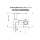 Szűkítő közcsavar, G1/2 KM x G 3/4 KM, sárgaréz, nyers kivitel (1028252)