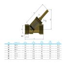 OVENTROP DN15 visszacsapó szelep, EPDM tömítéssel, PN25, belsőmenetes kivitelben (1072304)