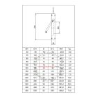 OVENTROP DN100, PN16 Visszacsapó csappantyú karimák közé építhető kivitelben (1072553)