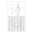 OVENTROP DN125, PN16 Visszacsapó csappantyú karimák közé építhető kivitelben (1072554)