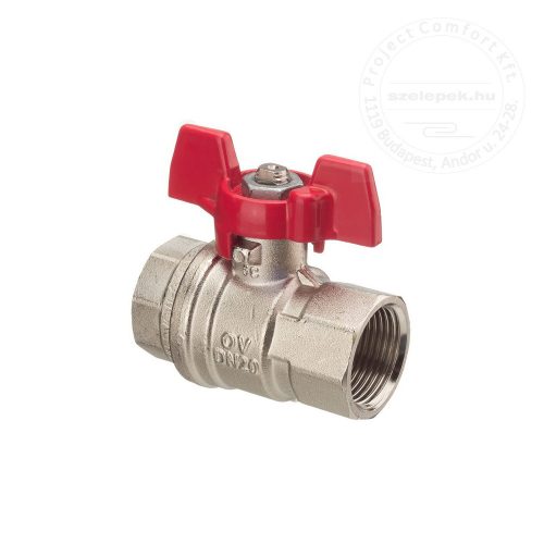   OVENTROP DN20 "Optibal" golyóscsap, PN16, kvs=43,0; szárnyas fém fogantyúval, belsőmenetes (BB) kivitelben (1076106)