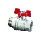 OVENTROP DN32 "Optibal" golyóscsap, szárnyas fém fogantyúval, PN16, kvs=99,0; külső-/belsőmenetes (KB) kivitelben (1076310)