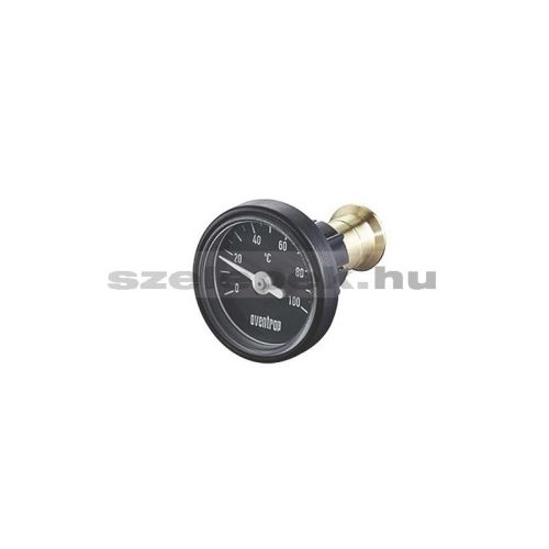   OVENTROP hőmérő, DN10 és DN15 méretű műanyag fogantyús golyóscsapokba utólagosan beépíthető kivitelben, antracit számlappal (1077181)