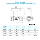 OVENTROP DN20 "Optibal TW" golyóscsap ivóvízre, PN10, kvs=36,0, belsőmenetes kivitelben (1078806)