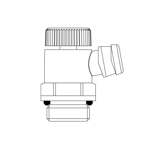OVENTROP G1/4 ürítőszelep radiátorokhoz, PN10, 3/8" méretű tömlőcsatlakozáshoz