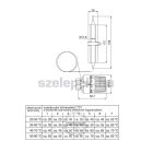 OVENTROP Termosztatikus hőmérséklet-szabályozó, 40-70°C, M30x1,5 mm, L=2,0 m (1142863)