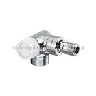 OVENTROP DN15 (1/2") krómozott, térsarok balos, "E" típusú, exkluzív fűtőtestszelep, PN10, M30x1,5 mm (1163452)