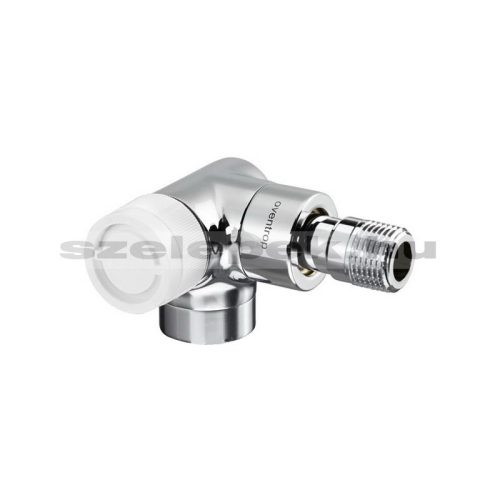   OVENTROP DN15 (1/2") krómozott, térsarok balos, "E" típusú, exkluzív fűtőtestszelep, PN10, M30x1,5 mm (1163452)