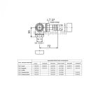 OVENTROP DN15 (1/2") krómozott, térsarok balos, "E" típusú, exkluzív fűtőtestszelep, PN10, M30x1,5 mm (1163452)