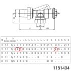 OVENTROP DN15 (1/2") "A" tipusú termosztatikus radiátorszelep, PN10, axiális kivitel, BM, M30x1,5 mm (1181404)