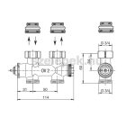 OVENTROP "Multiblock T" multifunkciós fűtőtestszelep, egyenes kivitelben (1184083)