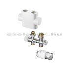 OVENTROP Design takaróburkolat "Multiblock T" egyenes kivitelű fűtőtestszelepekhez, fehér  (1184095)