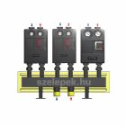 OVENTROP DN25 "Regumat" moduláris osztó-gyűjtő acélból, 3 db Regumat modulhoz