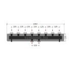 OVENTROP DN25 "Regumat" moduláris osztó-gyűjtő acélból, 4 db Regumat modul-egységhez