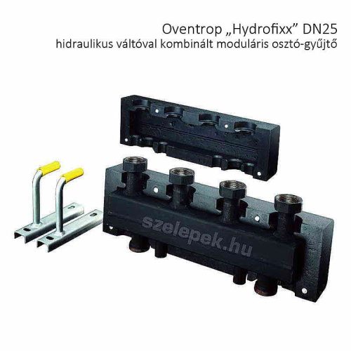   OVENTROP DN25 "Hydrofixx" hidraulikus váltóval kombinált moduláris osztó-gyűjtő, acélból, 3 db "Regumat" modul beépítéséhez (1351699)