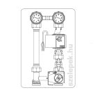 OVENTROP DN25 "Regumat M3-180" fűtővíz keringető modul, PN10, háromjáratú keverőszeleppel, szivattyú nélkül szállítva (1357270)