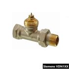 SIEMENS  DN10 (3/8") "VDN110" termosztatikus radiátorszelep, PN10, egyenes, BM, M30x1,5 mm (VDN110)