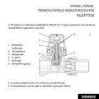 SIEMENS  DN10 (3/8") "VDN110" termosztatikus radiátorszelep, PN10, egyenes, BM, M30x1,5 mm (VDN110)