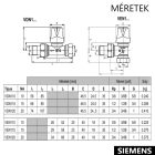 SIEMENS  DN15 (1/2") "VEN115" termosztatikus radiátorszelep, PN10, sarok, BM, M30x1,5 mm (VEN115)