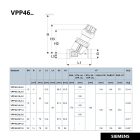SIEMENS DN15 nyomásfüggetlen (PICV) kombi szabályozószelep, 30…200 l/h, PN25, KM, mérőszelepek nélkül (VPP46_15L0_2)